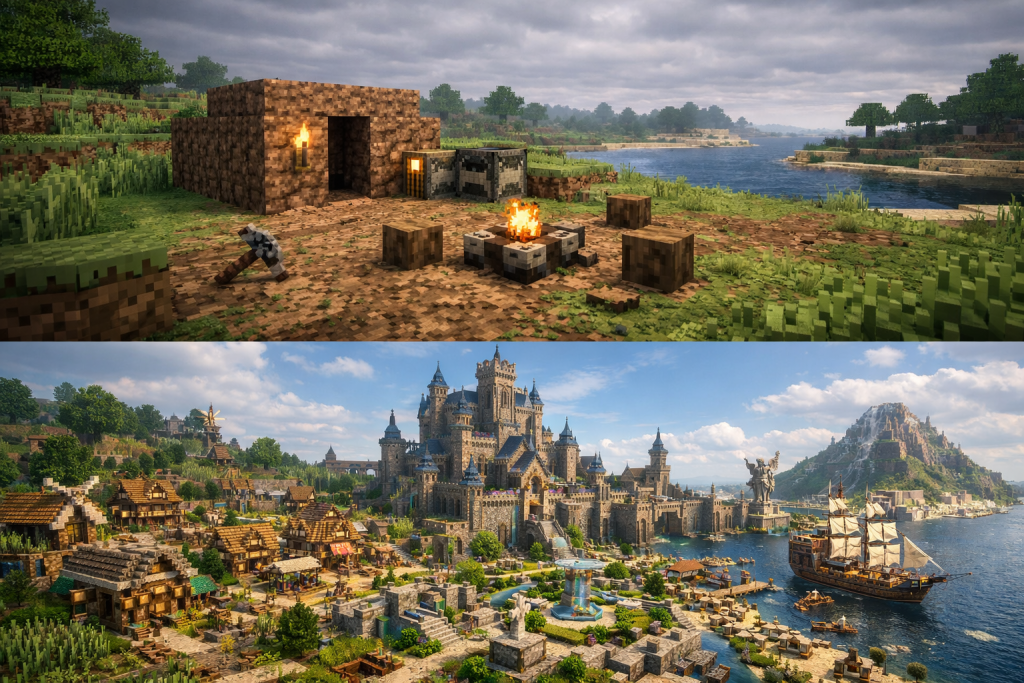 Starting With Nothing and Turning It Into an Empire in Minecraft